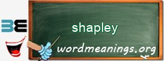 WordMeaning blackboard for shapley